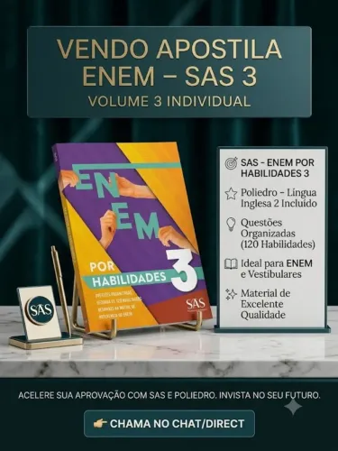 apostila enem sas 3 volume individual