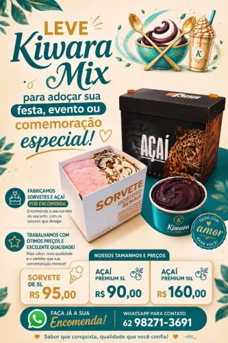 Açaí e sorvete 