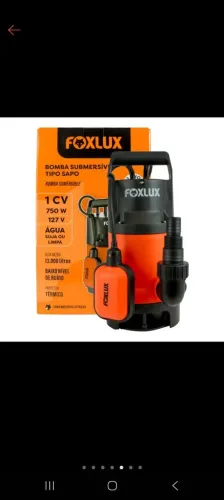 Bomba D'água Submersivel 1 CV Foxlux