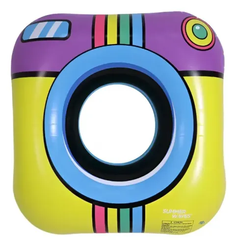 Bóia Inflável Instacamera Gigante, Divertida, Praia/piscina