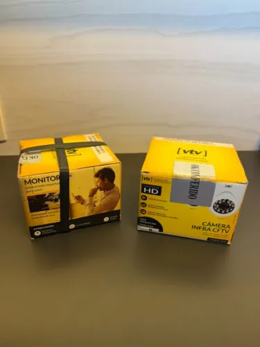 Kit com 2 Câmeras Dome HD 720p 1MP 3.6mm com Visão Noturna