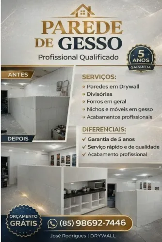 PAREDE DE GESSO