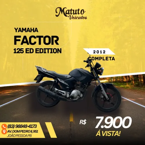 YAMAHA YBR FACTOR 125 ED 2012