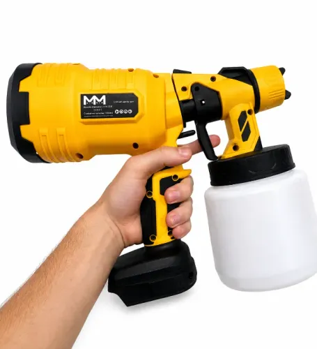 "USADO" Pistola de Pintura Pulverizador de Tinta 2 Baterias 48v Spray Portátil Elétrico