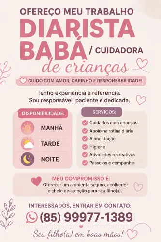 Cuidadora Criança / Diarista