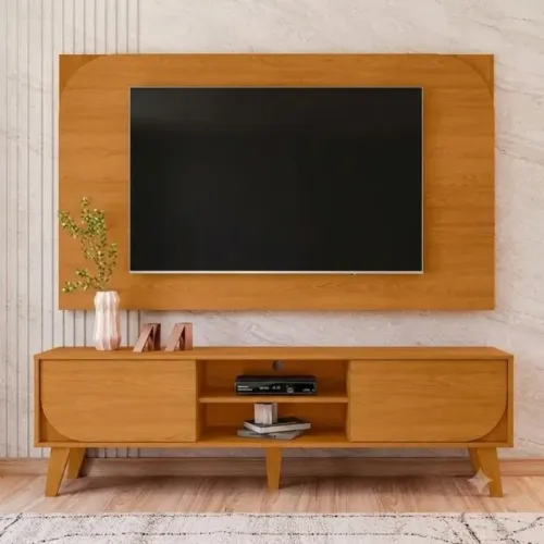 Rack com Painel Âmbar para tv até 65 pol 