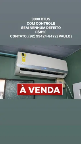 AR CONDICIONADO SPLIT 9000 BTUS COM CONTROLE 