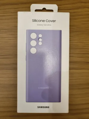 CAPA CASE ORIGINAL SAMSUNG S22 ULTRA SILICONE CASE VIOLETA NOVA NACIONAL