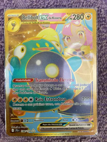 Carta Pokémon TCG - Bellibolt ex da Kissera 188/159 (Hyper Rare Gold) - JTG