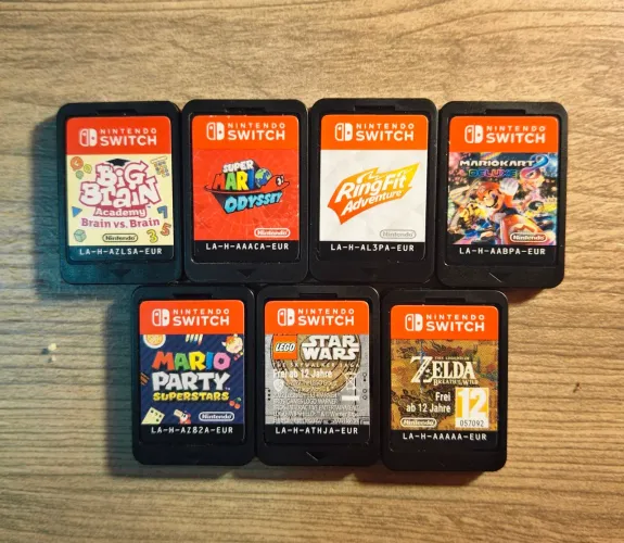 Lote de jogos para Switch exclusivos (Zelda, Mario Kart, Mario Party, Mario, etc)