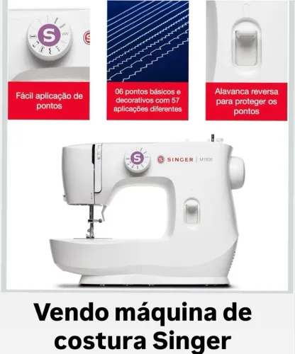 Máquina de Costura Portátil Singer M1605