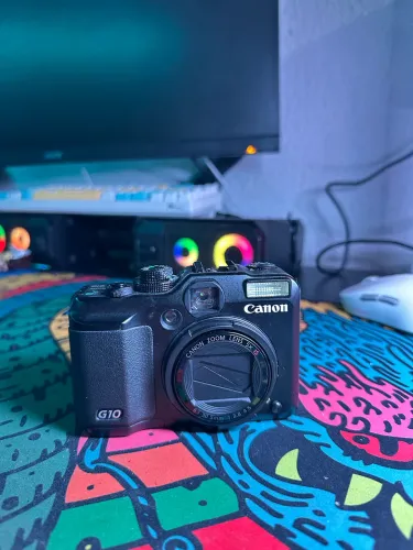 Câmera Cânon G10 ( Com defeito ) + acessórios