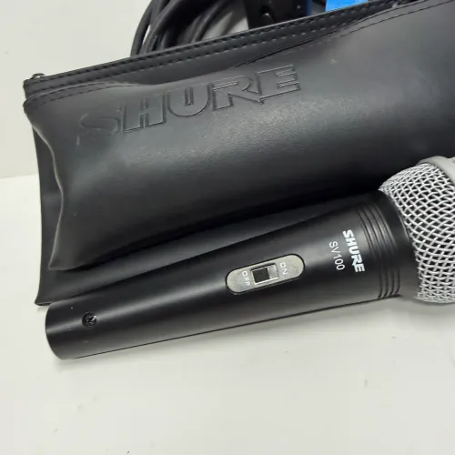 Microfone shure SV100 completo cabo case novo sem embalagem
