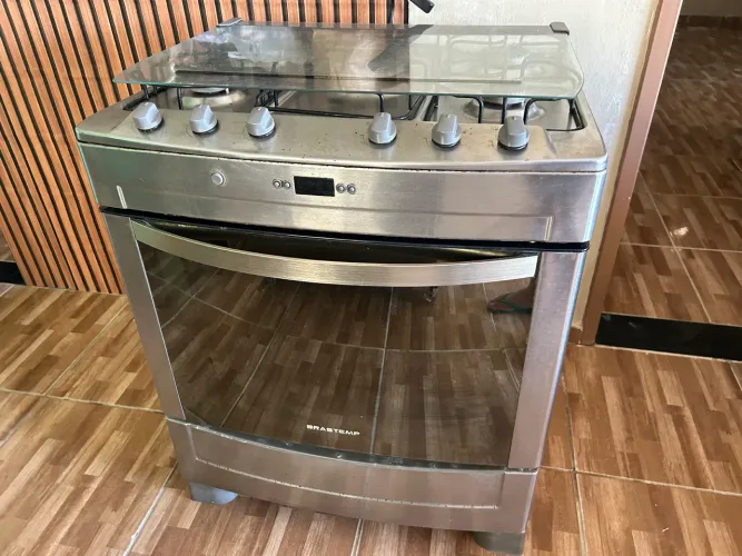 Fogão Brastemp 5 bocas Inox - Funcionando perfeitamente