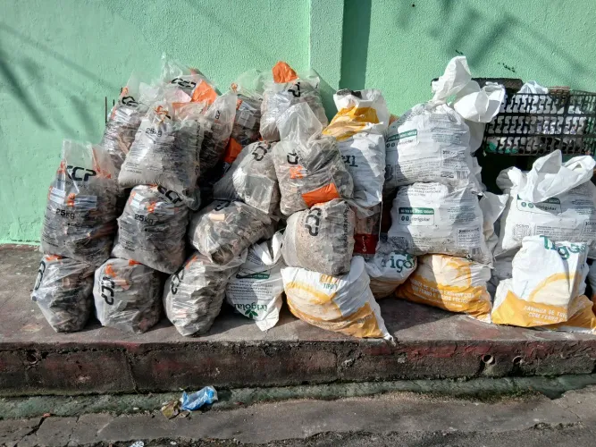 Doação de cascalho