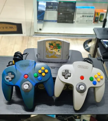 Nintendo 64 2 controles + Mario 64