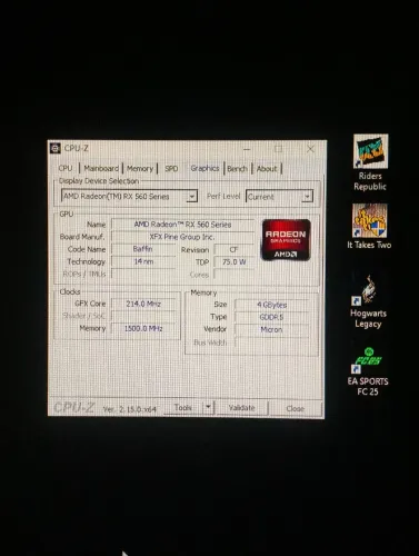 Placa de vídeo RX 560 series
