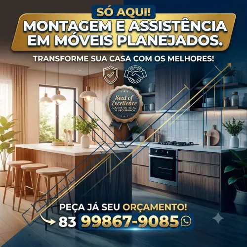 Montagem e assistência em móveis Planejados 