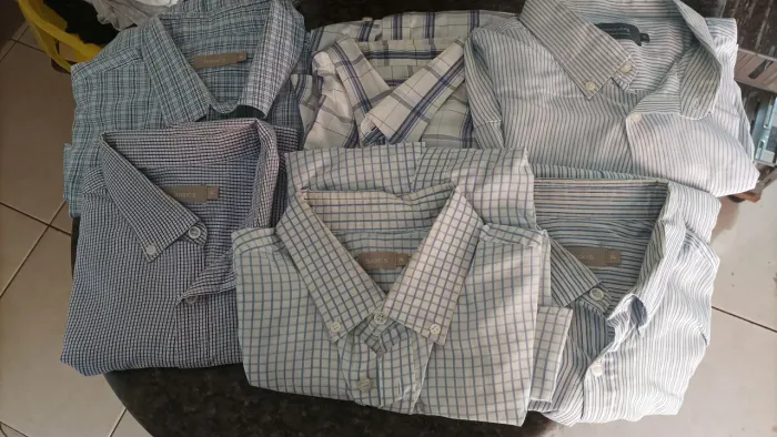 Camisas masculinas manga comprida