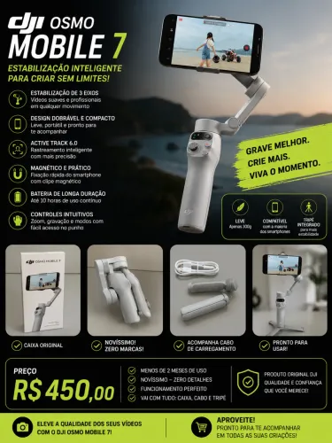 Gimbal DJI OSMO MÓBILE 7