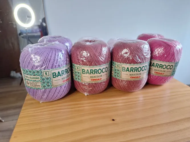 Kit 8 rolos fio Barroco Maxcolor N° 4