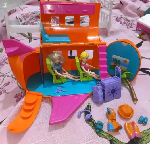 Avião Polly Pocket anos 2000