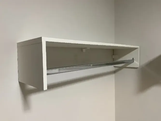 Cabideiro Arara Branco 1 Metro - Prático e Durável