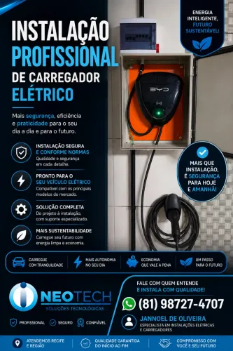 Instalador de carregador pra carros elétricos