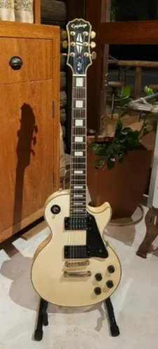Epiphone Custom Alpine White Gold ... Linda e barata!!!!!