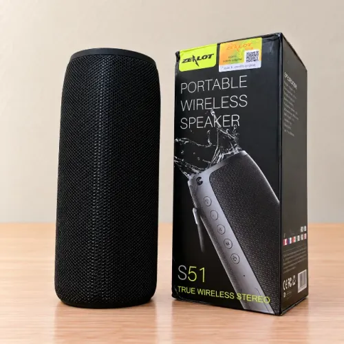 Caixa de som Zealot S51 Bluetooth 10W Sem Fio Resistente à Água (IPX5)