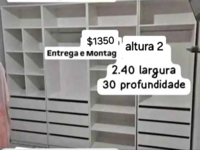 Closet Mega Grande Casal de $1350 