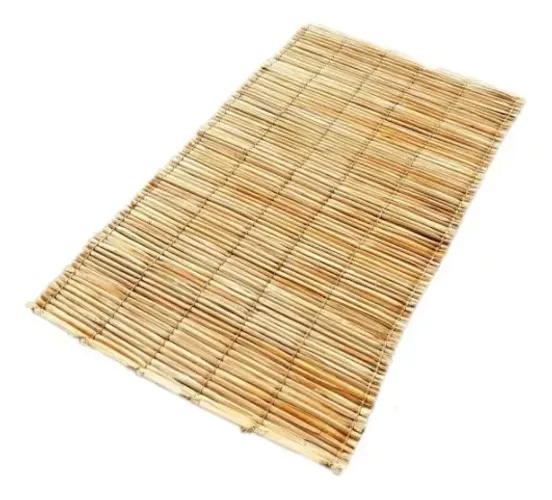Kit 10 Esteiras Palha Taboa Tapete Forro Pergolado 1x1,7m