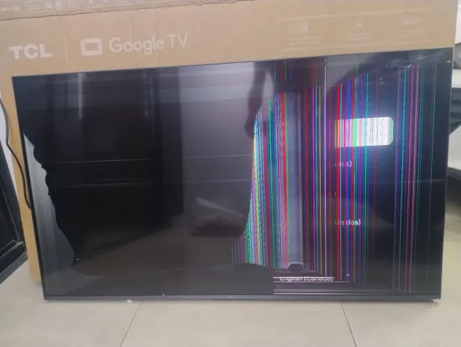 TV TCL 55C6K 55" Nova - Tela Avariada - Sucata para Peças