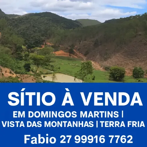 Sítio Parcelo em Domingos Martins - Vista das Montanhas | Terra Fria, aceito ofertas troca