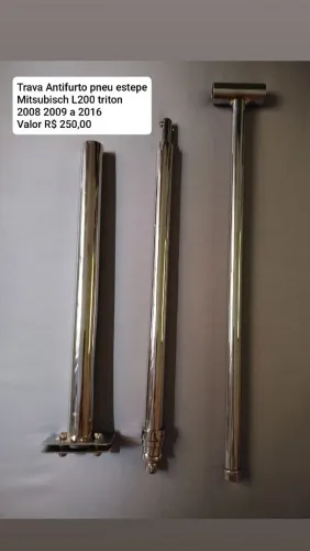 Trava Antifurto pneu estepe Mitsubisch L200 Triton 2008 2009 a 2016