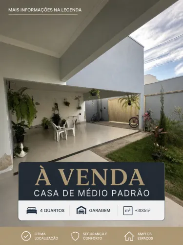 Casa 4 Quartos com Piscina e Área Gourmet em Gurupi