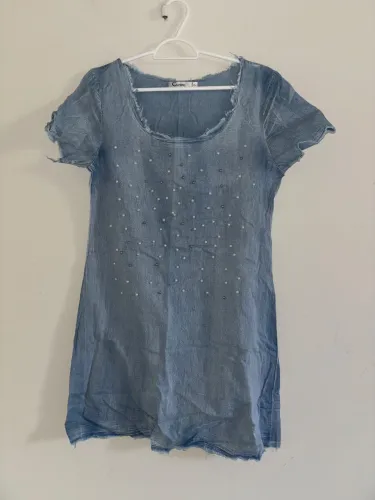 vestido jeans caiyin