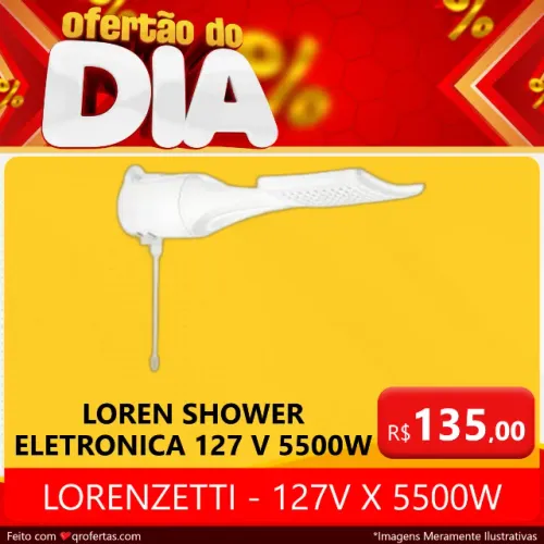 CHUVEIRO ELETRICO LOREN SHOWER MULTITEMPERATURAS - LORENZETTI 127V