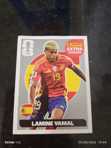 Figurinha original do lamine yamal prata