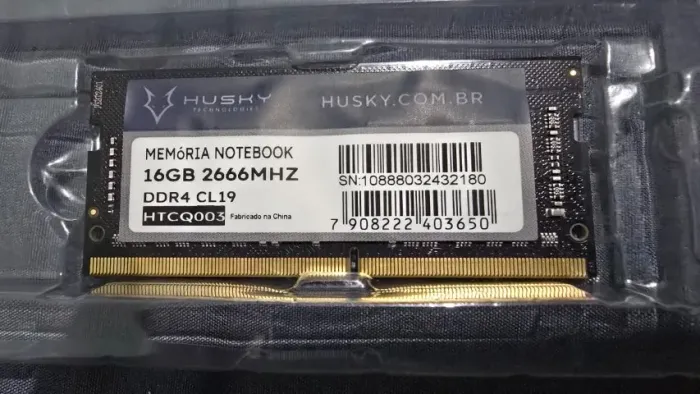 Memória Para Notebook Husky 16gb 2666mhz Ddr4 Cl19 - Htcq003