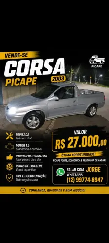 Chevrolet Corsa Pick-up Std/ Rodeio 1.6 MPFI 2003