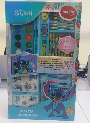 Maleta de Pintura Disney com 64 Itens
