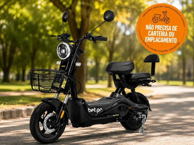 Moto Scooter Elétrica Zyon MU09 350W (Sem CNH e Placa!)