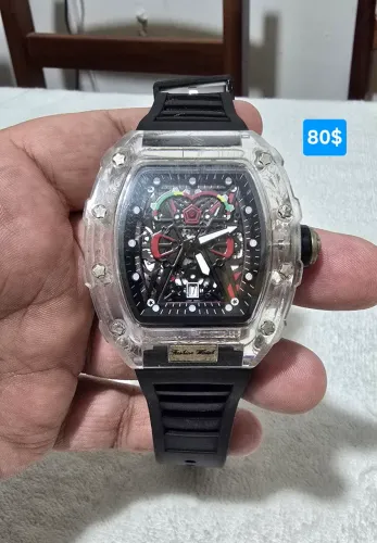 Relógio Fashion Watch pulseira preta