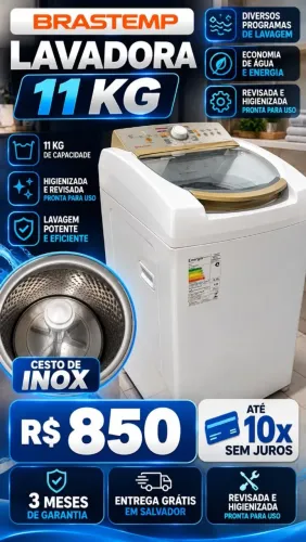 Lavadora Brastemp BWL11 funcionando 100%