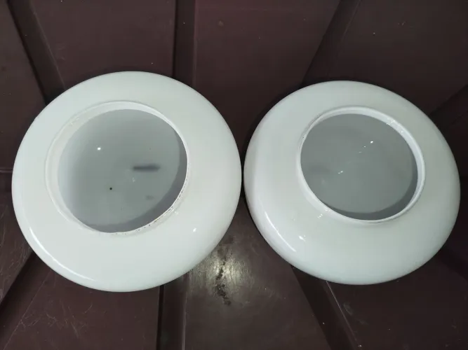 Luminárias antigas paflom retro opalino década de 60 tenho vários unidades 