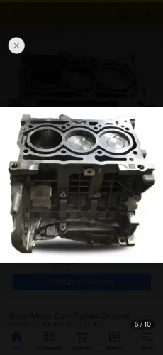 Motor parcial 3cc 1.0 Fiat uno