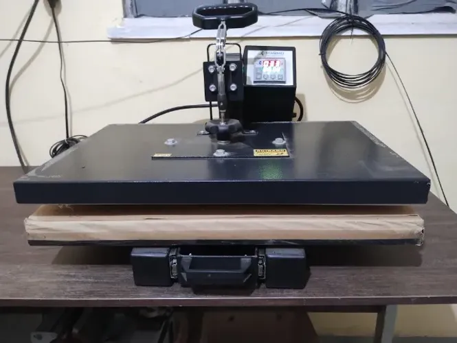 Prensa Sublimação Térmica MaqMei Manual 40×60 ? Boca de Jacaré 