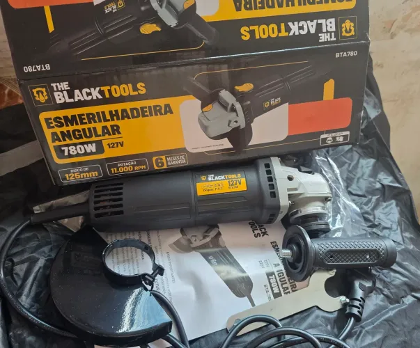Esmerilhadeira Lixadeira Angular Profissional Bta780 The Black Tools