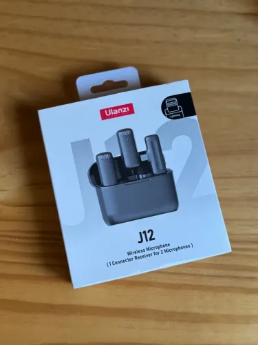 Microfone Sem Fio Ulanzi J12 iPhone iPad Lightning 2 Mics